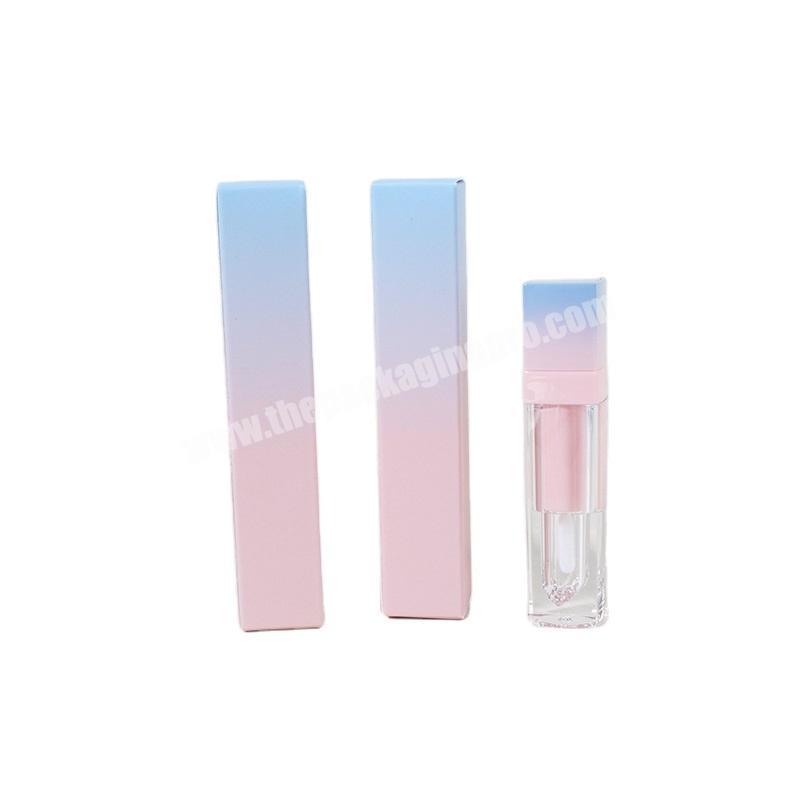 Custom Logo Full Colors printing Cosmetic Lip Gloss Lipstick Paper Packaging Box