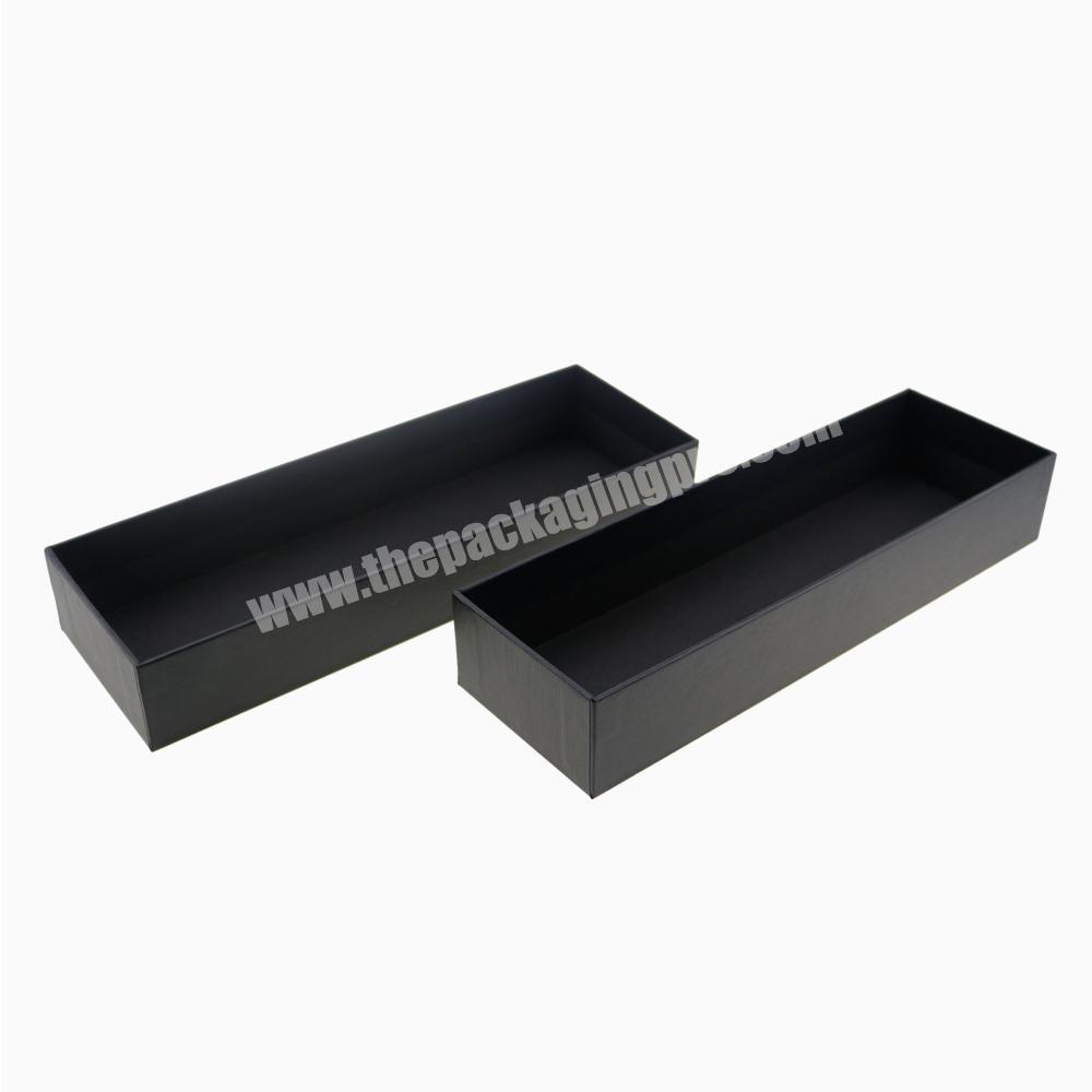 Custom logo luxury black Jewelry paper Box crate gift box