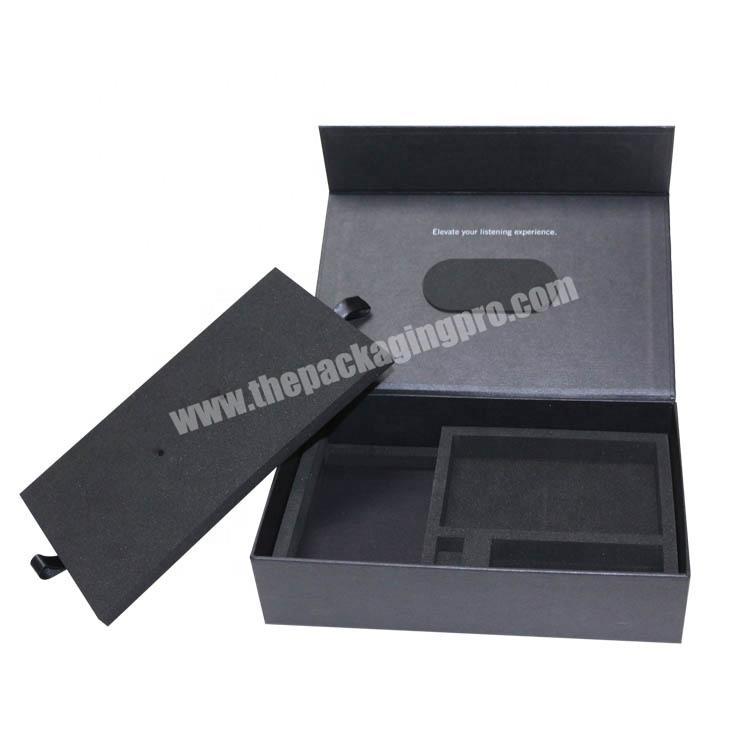 Custom Logo Luxury Book Shaped Rigid Paper Packaging Magnetic Gift Boxes With EVA Foam Insert