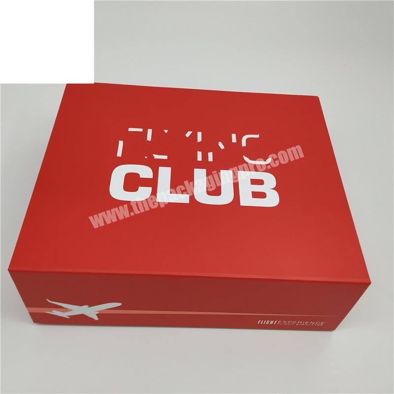 Custom Logo Luxury Cardboard Magnetic Folding Gift Box with Ribbon