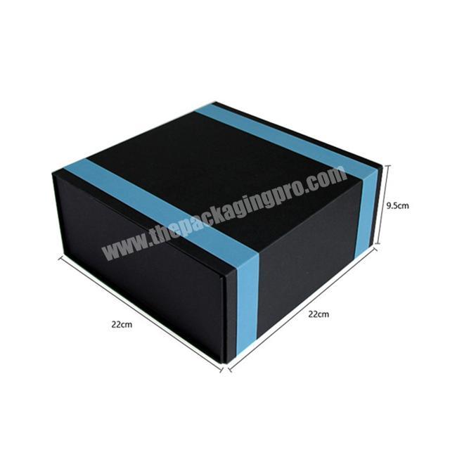 Custom logo luxury cardboard packaging free shipping black matte gift boxes