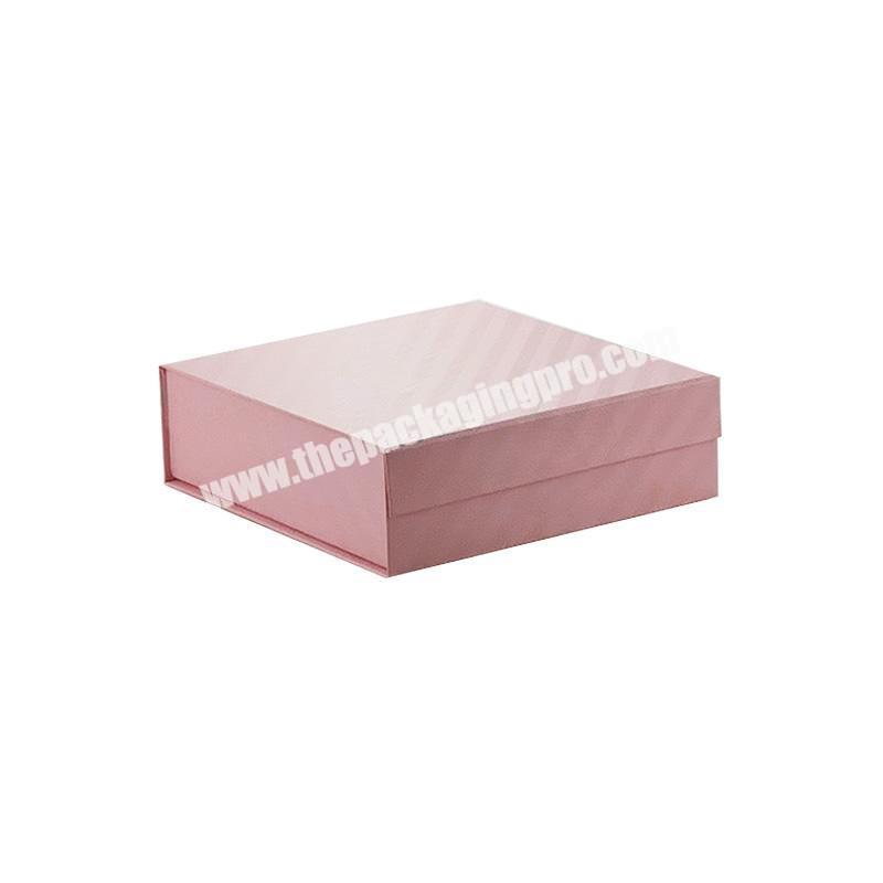 Custom logo luxury cardboard paper packaging box for gift wig hair extension folding box with magnetic for go gift packing