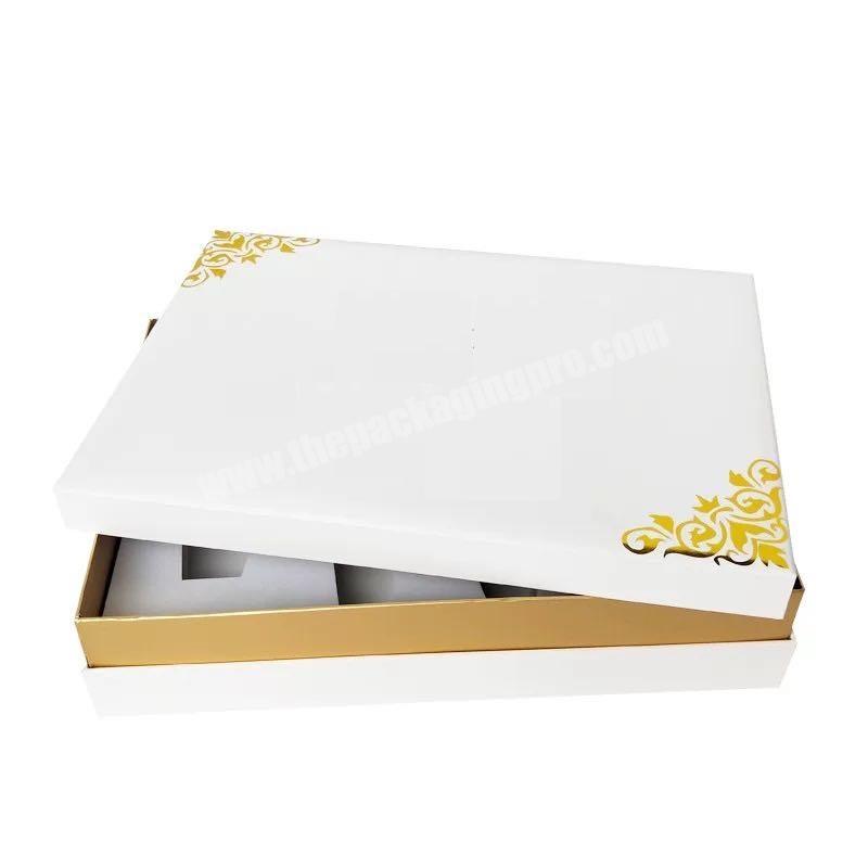 custom logo Luxury Cosmetic Makeup And Skin Care Set Gift Paper Box With High Quality tray