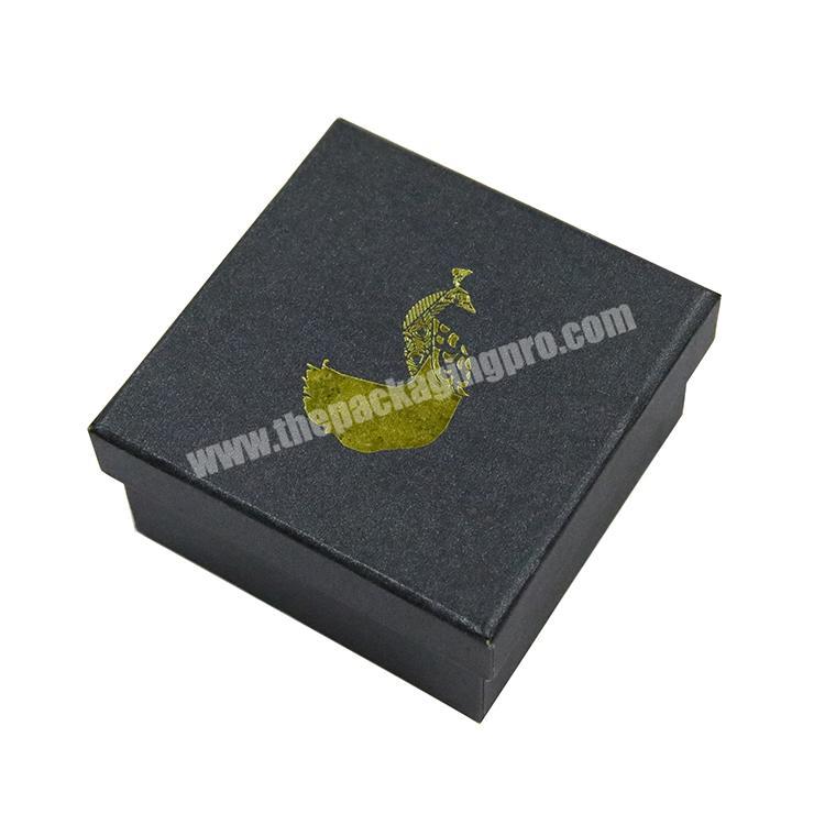 custom logo luxury fancy paper matte black small mailer box with lid