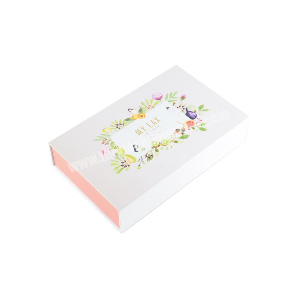Custom Logo Luxury foldable Gold Rigid Paper Cardboard Clothing Jewelry Pink Gift Packaging Box