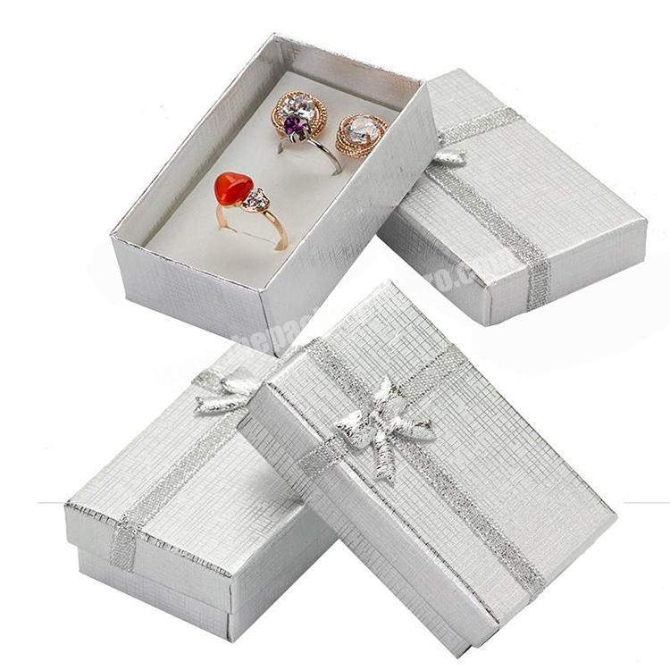 custom logo luxury gift cardboard jewelry box