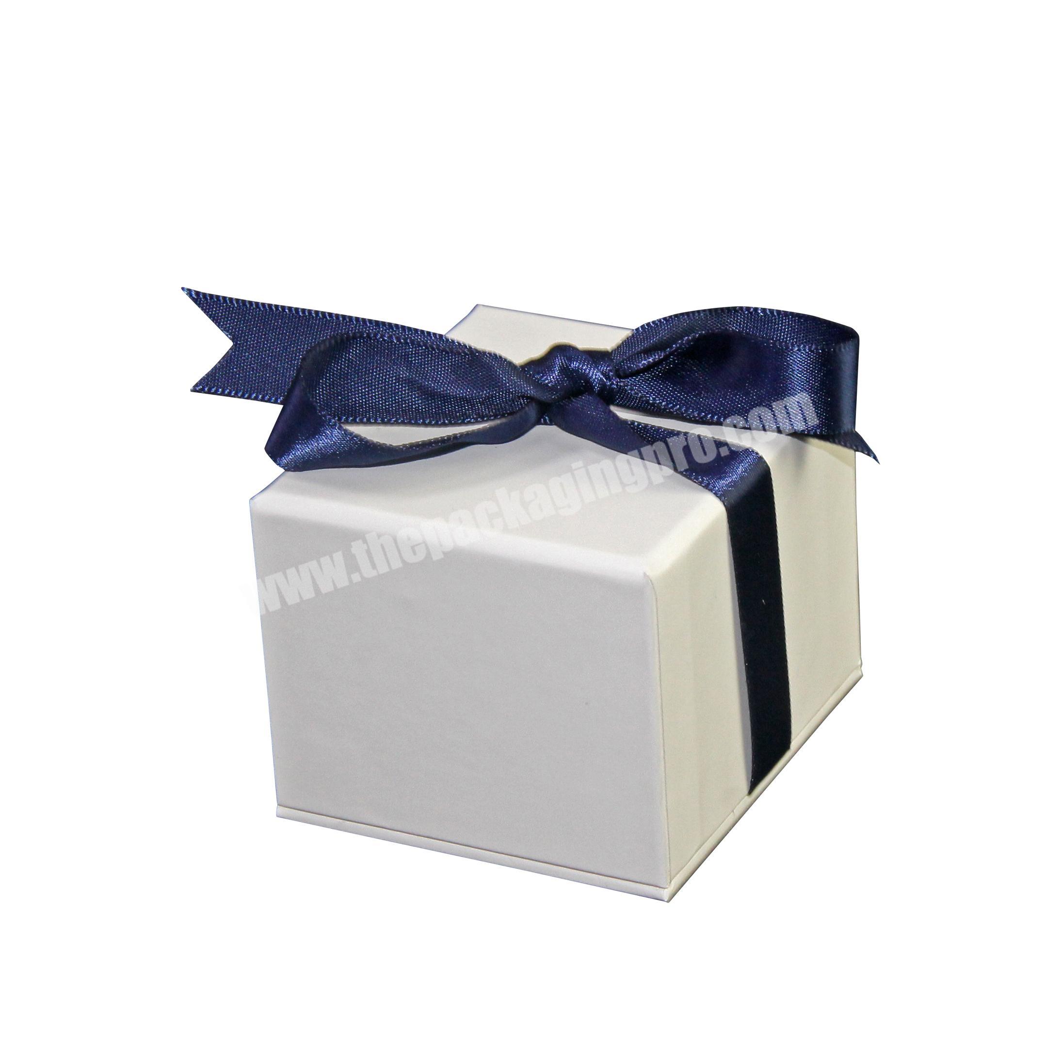 Custom logo luxury gift jewelry set box necklace ring bangle pendant with ribbon package