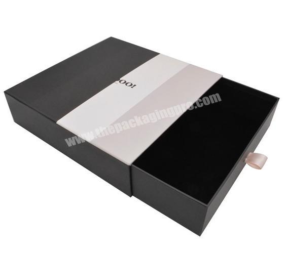 Custom Logo Luxury Paper Cardboard Clothing Garment T-shirt Box Packaging Gift Boxes Drawer Box For Clothes