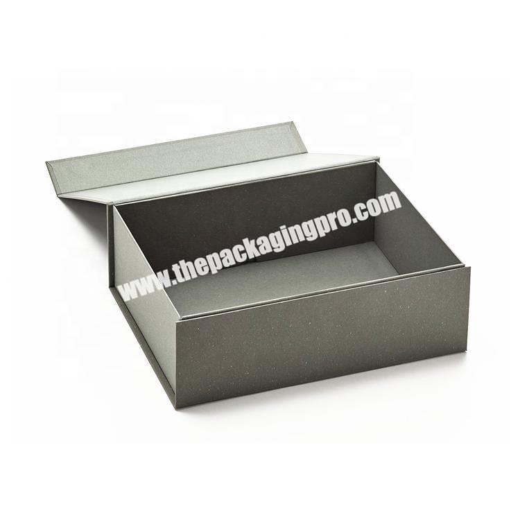 Custom logo luxury paper cardboard magnetic foldable gift box for shoe
