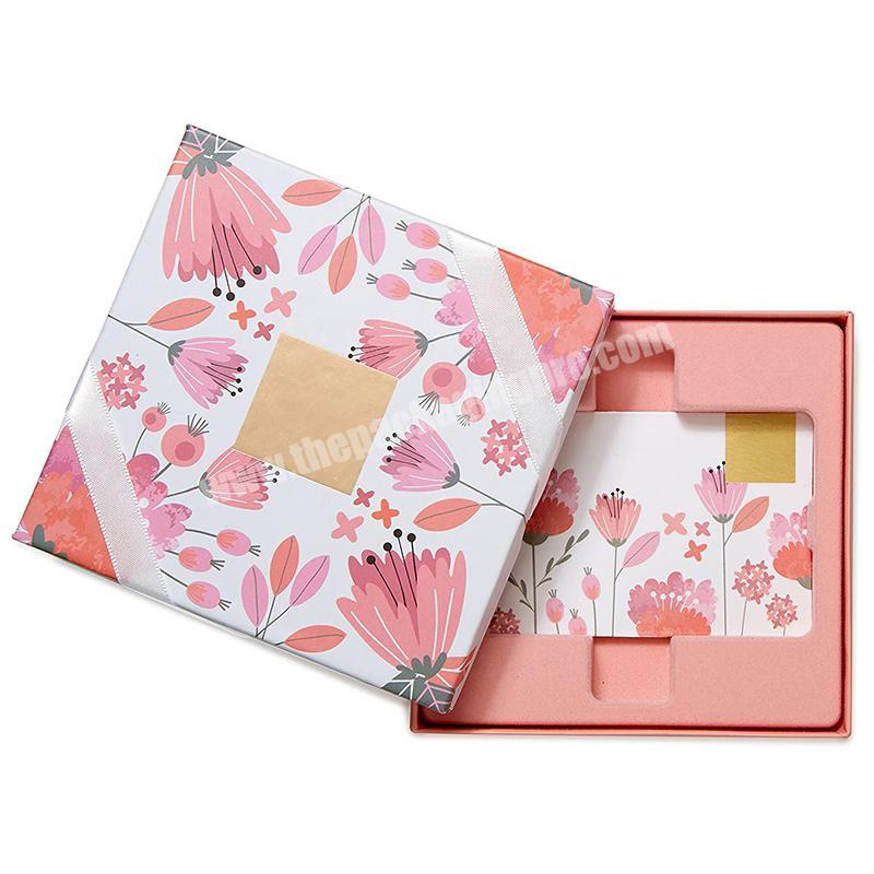 Custom Logo Luxury Pink Cardboard Paper Gift Packaging Box