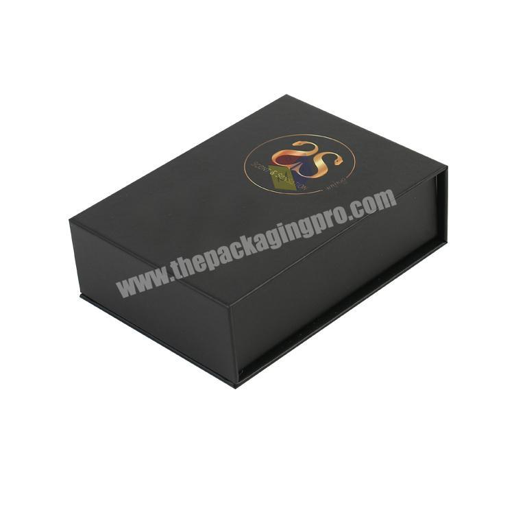 custom logo magnetic black gift beard oil packing box