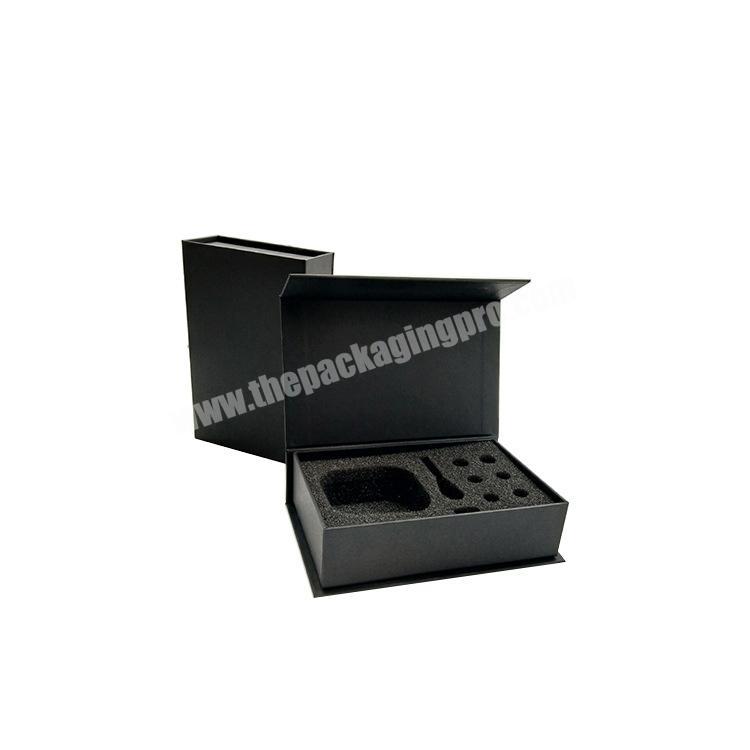 Custom logo Magnetic flap book base magnetbox book gift manufacturer logo foam box