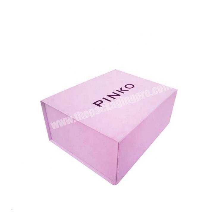 Custom Logo Packaging Gift Lid Cardboard Foldable Magnetic Box