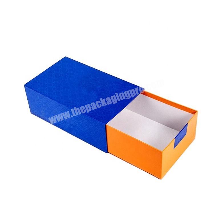 Custom logo paper cardboard drawer shoe box