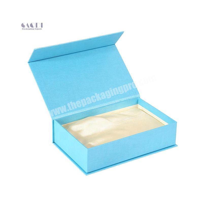 Custom Logo Paper Cardboard Wig Hair Extension Packaging Box With Satin