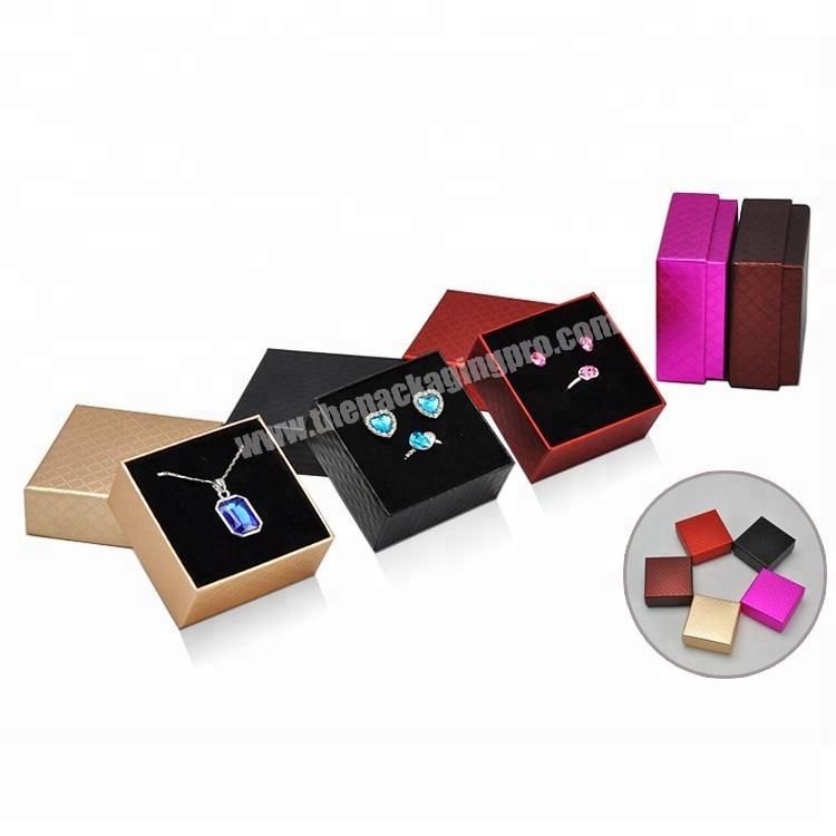 Custom Logo Paper Jewelry Packaging Box Earring Necklace bangle Jewelry Box
