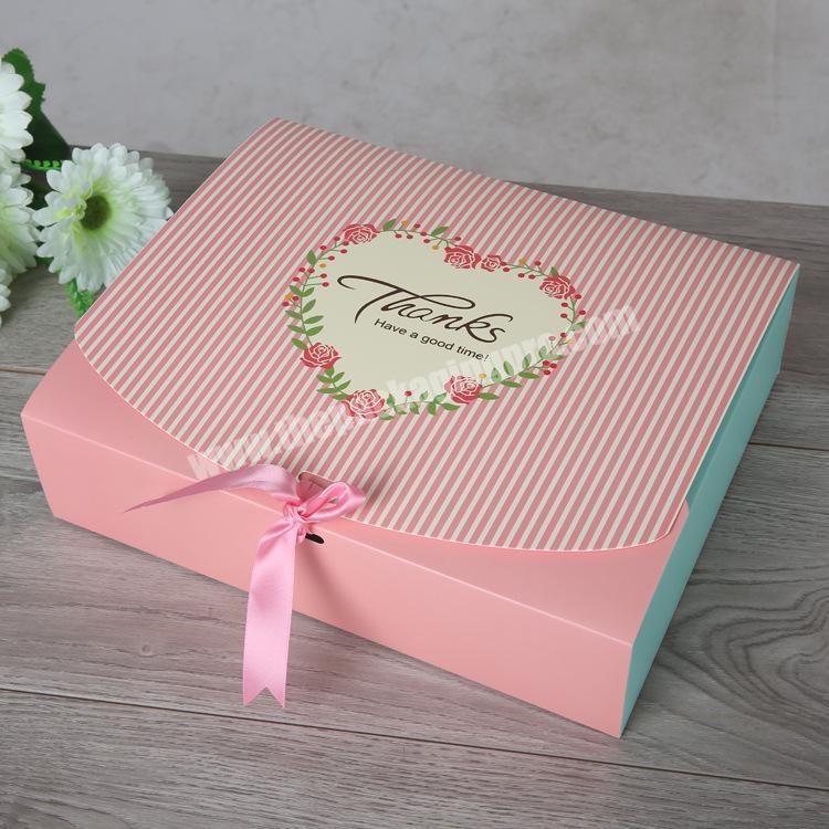 Custom Logo Paper Jewelry Packaging Box With Ribbon in Guangzhou
