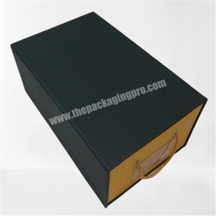 Custom logo printed best quality fancy baby shoe box packaging with clear window