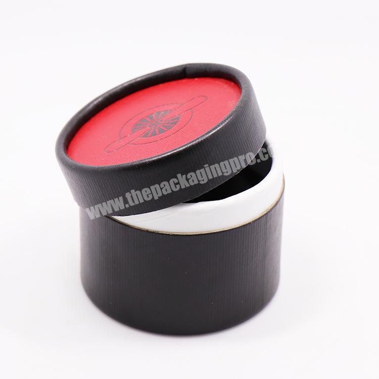 Custom Logo Printed Biodegradable Cardboard Cylinder Round Gift Paper Boxes For Clothing T Shirt Sock Packaging