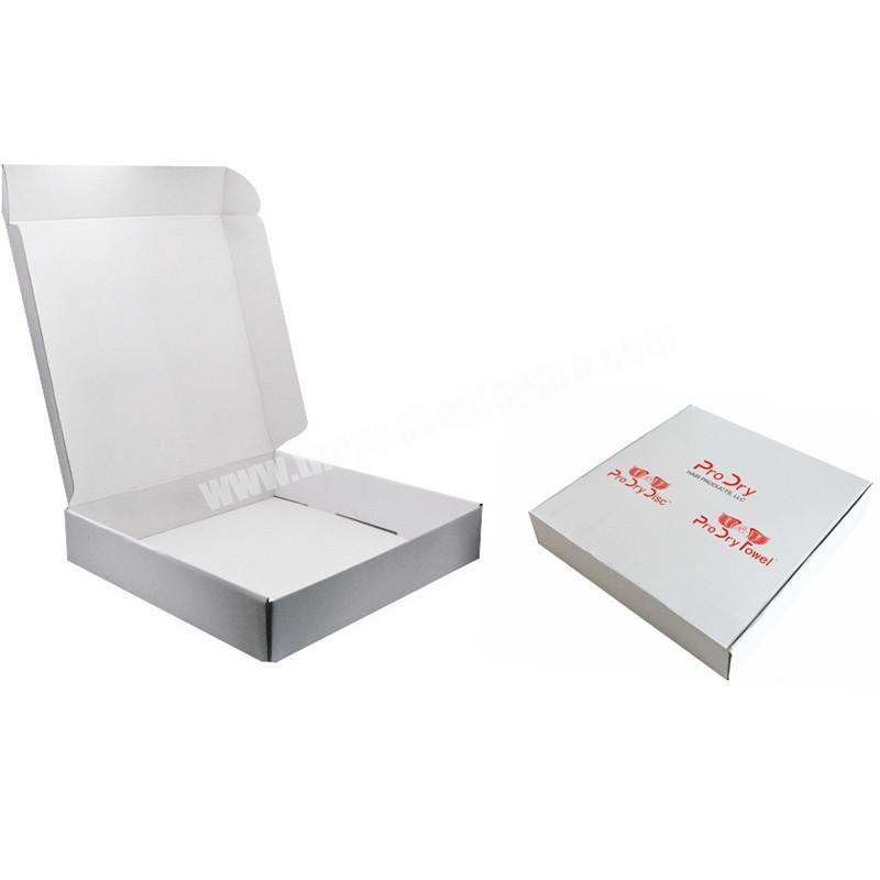 Custom logo printed clothes corrugated white mailer box swimwear packaging boxes