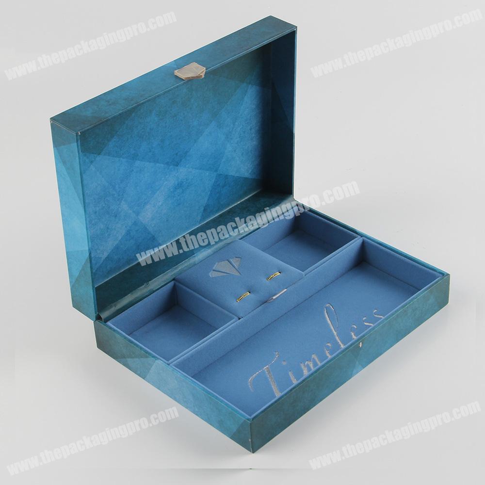 custom logo printed gift jewellery boxes with compartment