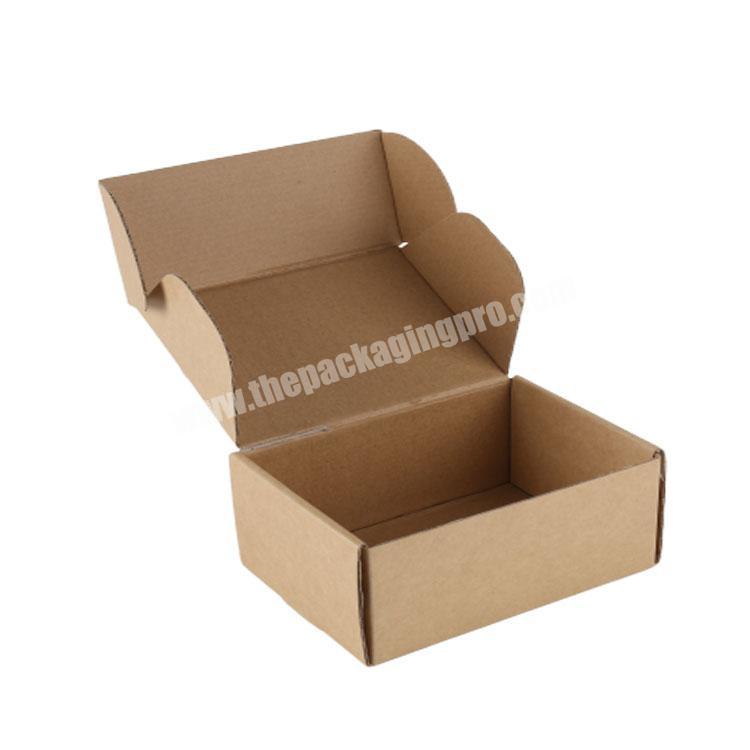 Custom LOGO Printed Mailer Shipping Carton Box Foldable Tuck End Postal Delivery Paper Corrugated Box