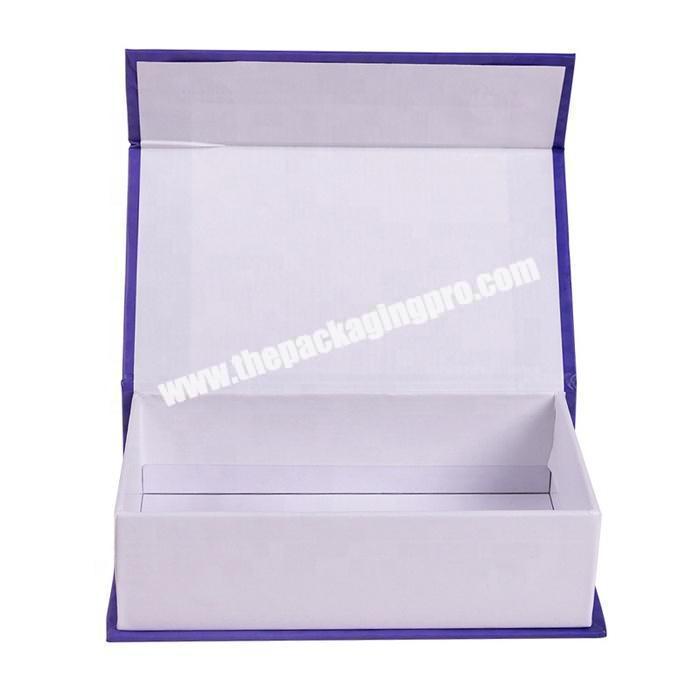 Custom logo printed paper packaging magnetic closure gift box