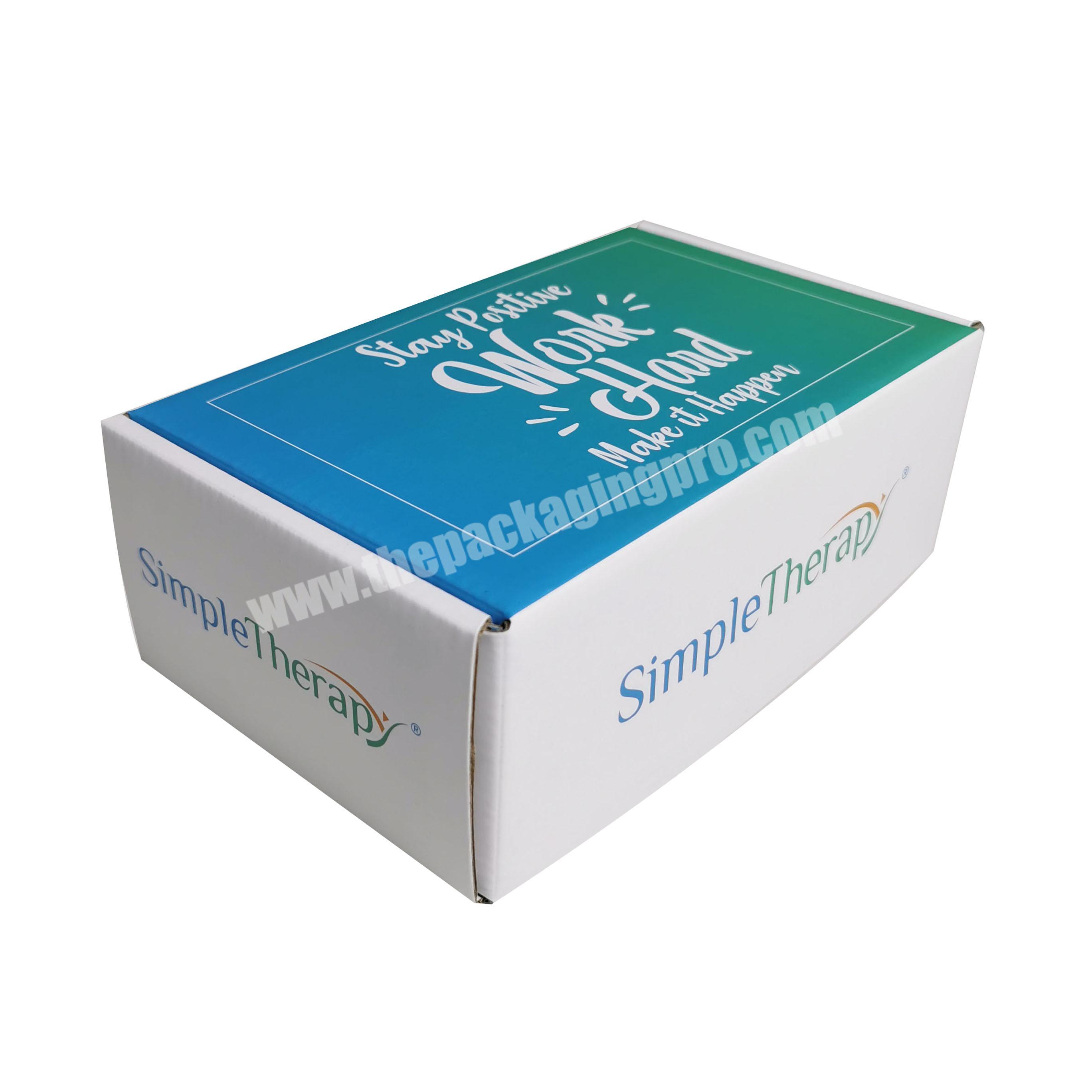 Custom logo printed recyclable corrugated shipping box