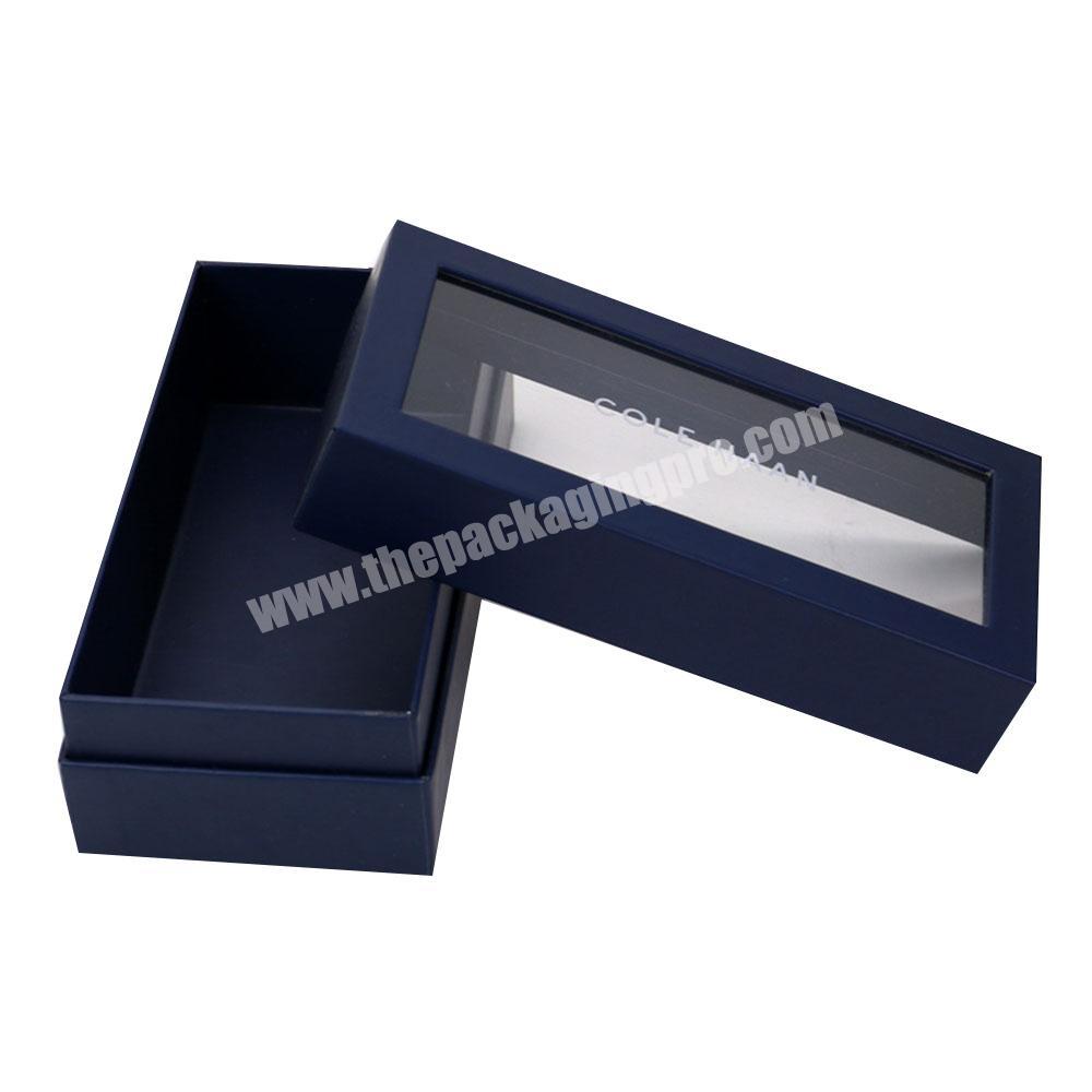Custom Logo Printed Socks Cosmetic Set Gift Storage Packaging Boxes With LidWindow