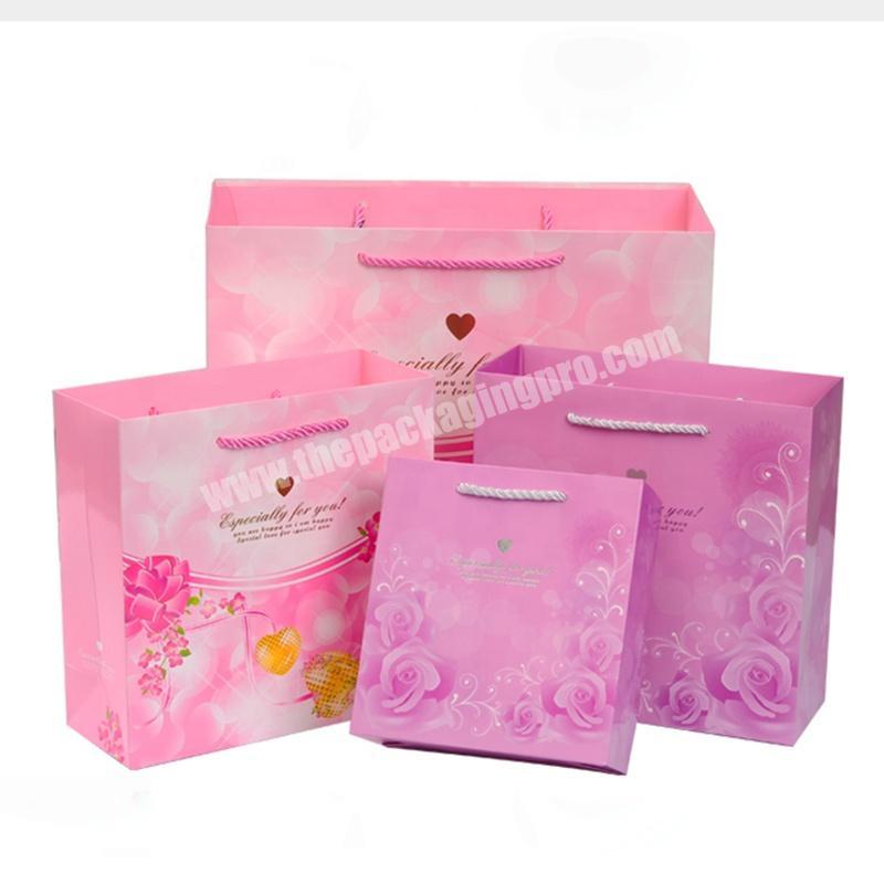 Custom Logo Printed Underwear Cloth Cosmetic Gift Paper Packaging Bag