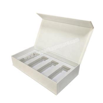 Custom Logo Printed White Cardboard Folding Magnetic Style Packaging Gift Box