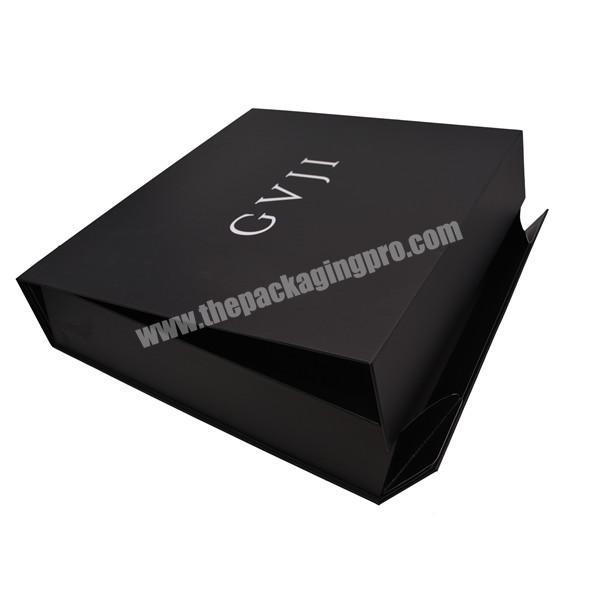 Custom logo printing and size hair bundles packaging box foldable cardboard magnetic gift box for clothes