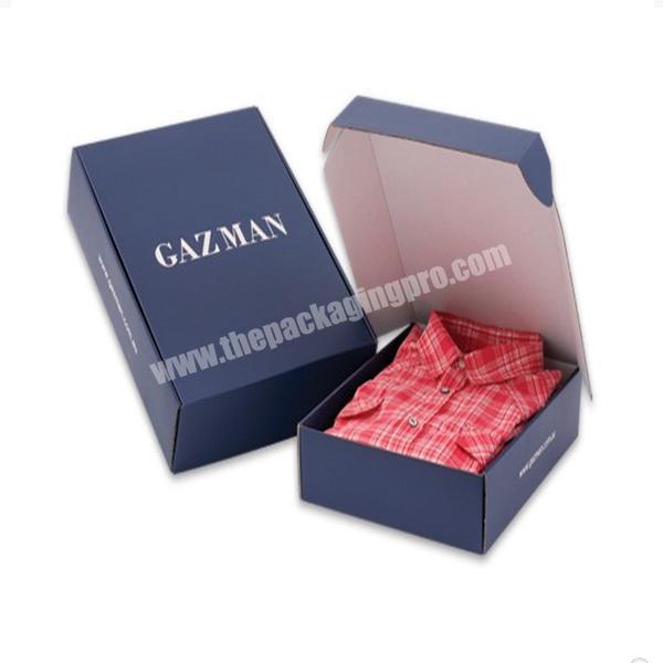 Custom logo printing clothes packaging packing mailer boxes wholesale clothing postage shipping box