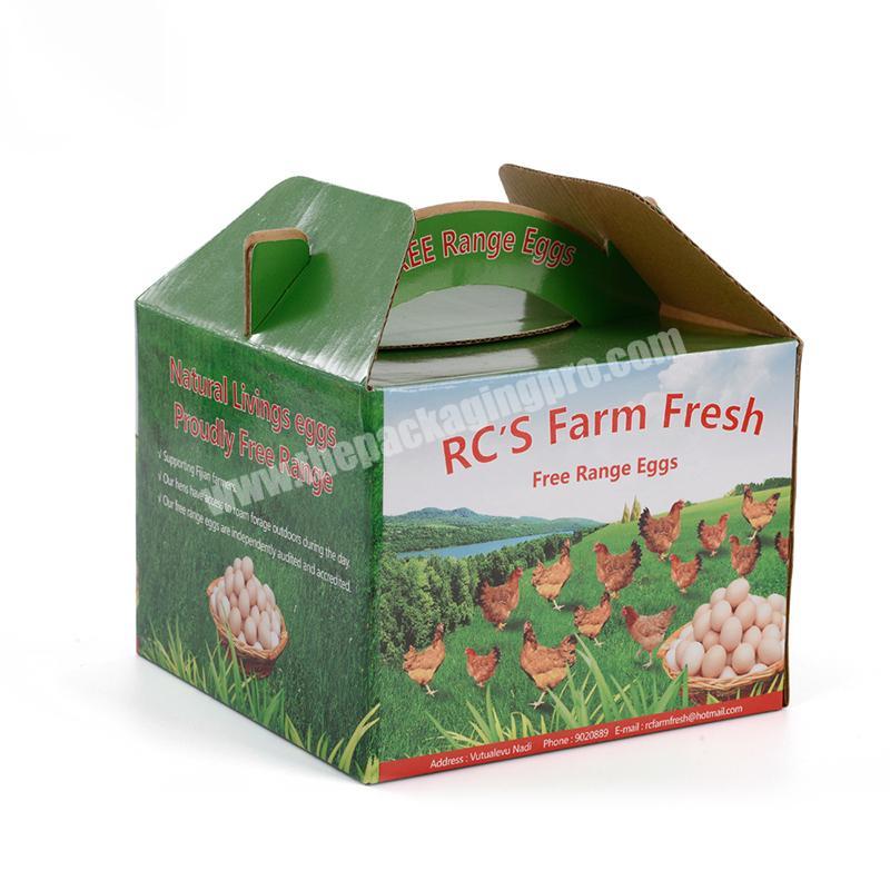 Custom Logo Printing Corrugated Product Paper Packaging Boxes Package for Egg Products