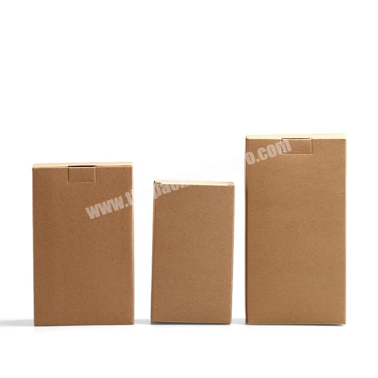 Custom Logo Printing Food Grade Brown Kraft Paper Box Packaging