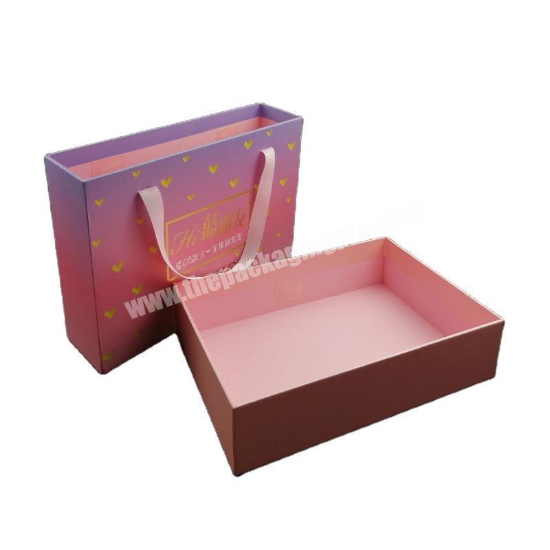 Custom Logo Printing Luxury High Quality Recycle Sliding Drawer Style Cardboard Paper Packaging Gift Box