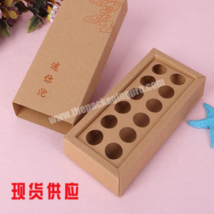 Custom logo printing luxury packaging rigid kraft paper Sliding Gift drawer packing box for jewelry necklace