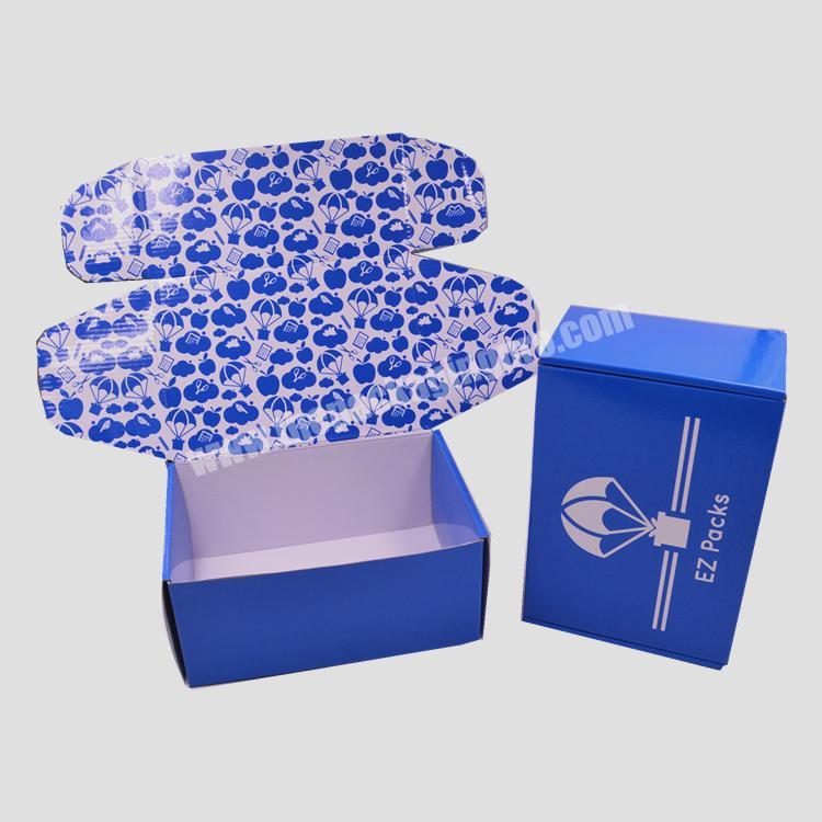 Custom logo printing monthly subscription box packaging shoes mailer hat corrugated shipping box