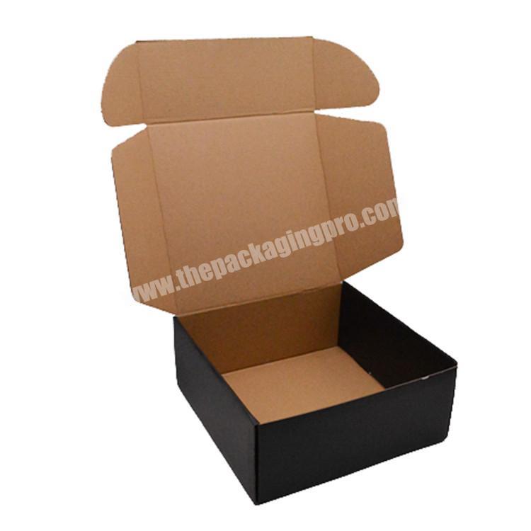 Custom logo printing plain black corrugated cardboard mailer cap box packaging baseball hat boxes