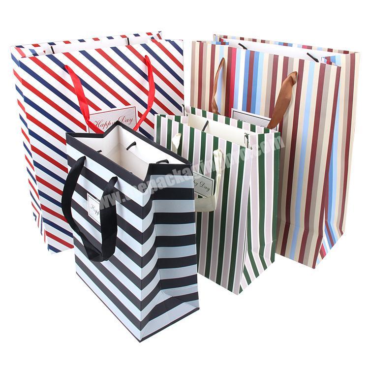 Custom logo printing recycled luxury paper bag gift shopping packing Bags