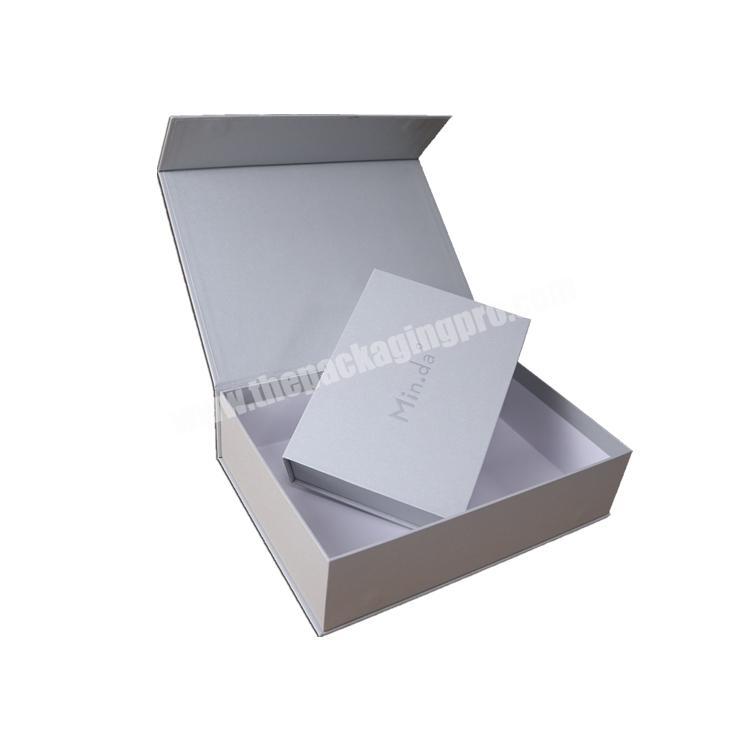 Custom logo printing rigid cardboard magnetic gift eyelash packaging box