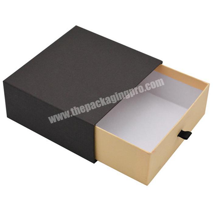 Custom logo printing slide drawer packaging wallet box cardboard gift box for lashes