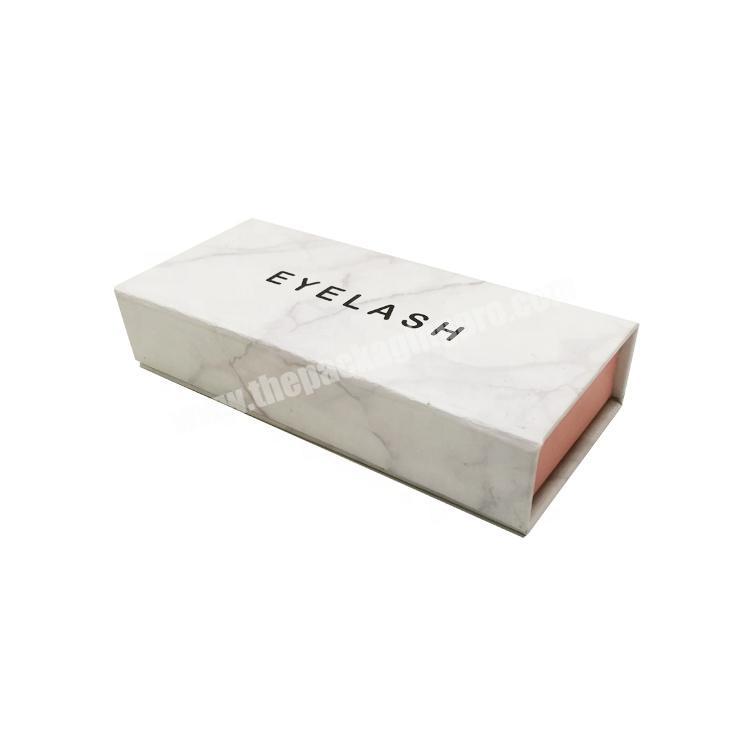 Custom Logo Private Label Wholesale Luxury Fancy Magnetic Empty Cardboard Paper Packaging Tray Blank Eyelash Box