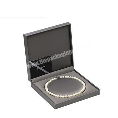 Custom logo pu leather jewelry box packaging Pearl Necklace Box