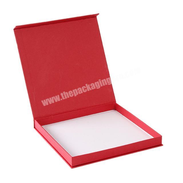 custom logo red clear lid closure cardboard packaging magnetic flap gift box