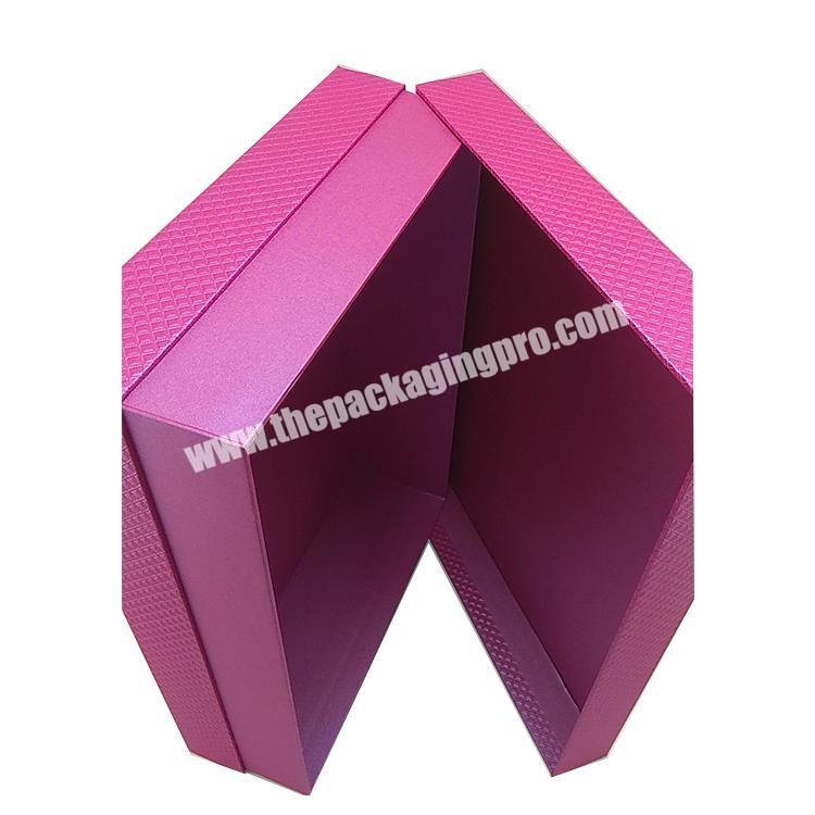 Custom logo rigid cardboard eco friendly packaging high end sleepwear clothing gift box