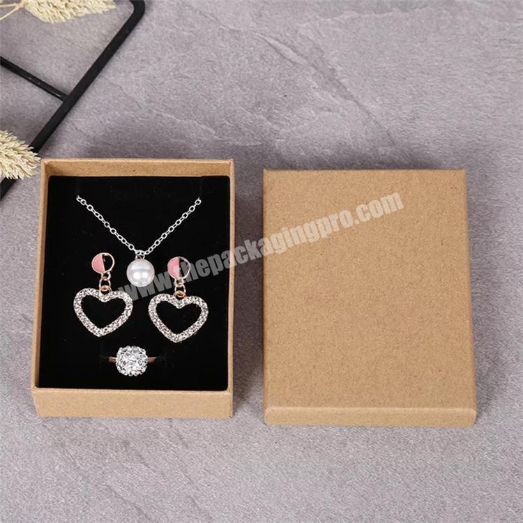 Custom Logo Ring Jewelry Craft Paper Box Packaging With Foam