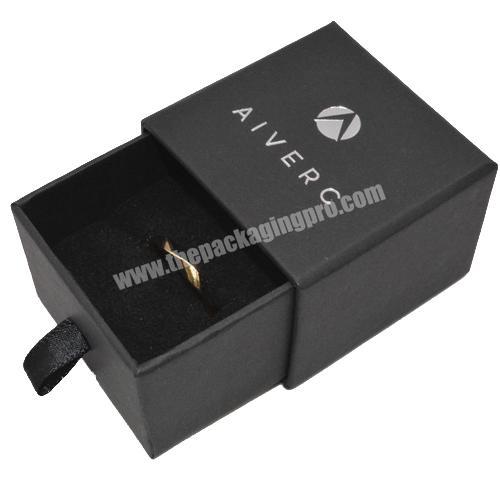 Custom Logo Romantic Wedding Favor Jewellery Ring Packaging Box with Foam Luxury Engagement Ring Jewelry Soft Touch Box Unique