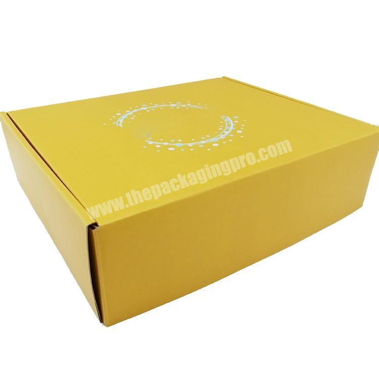 Custom Logo Silver Hot Stamping Clothing Shoes Packaging Corrugated Boxes