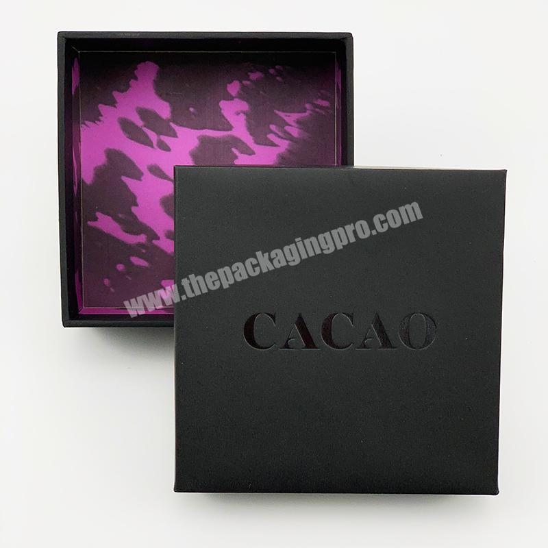Custom logo small jewelry necklace ring paper cardboard gift box jewelry packaging gift box